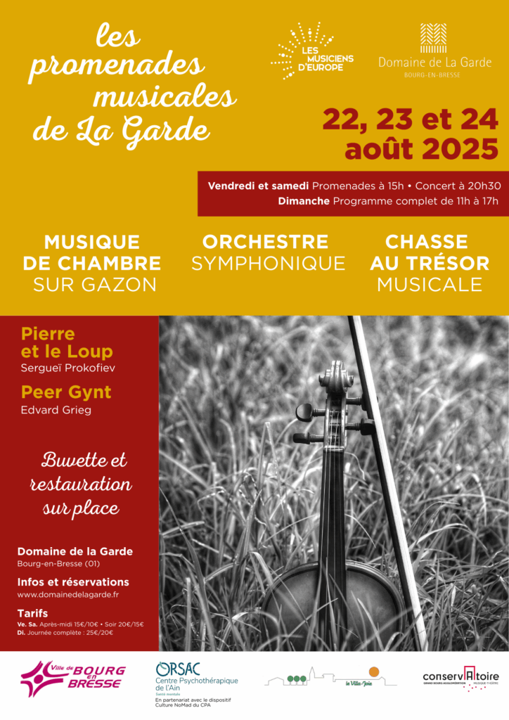 Affiche Promenades Musicales de La Garde 2025