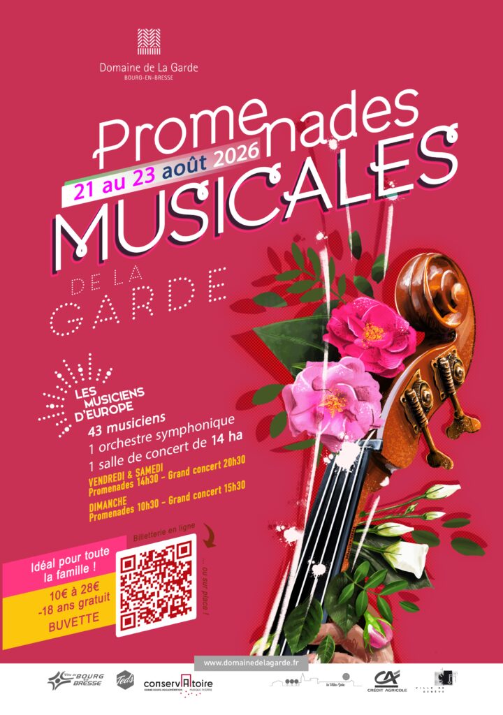 Affiche des promenades musicales de La Garde 2026 - Songe et féerie